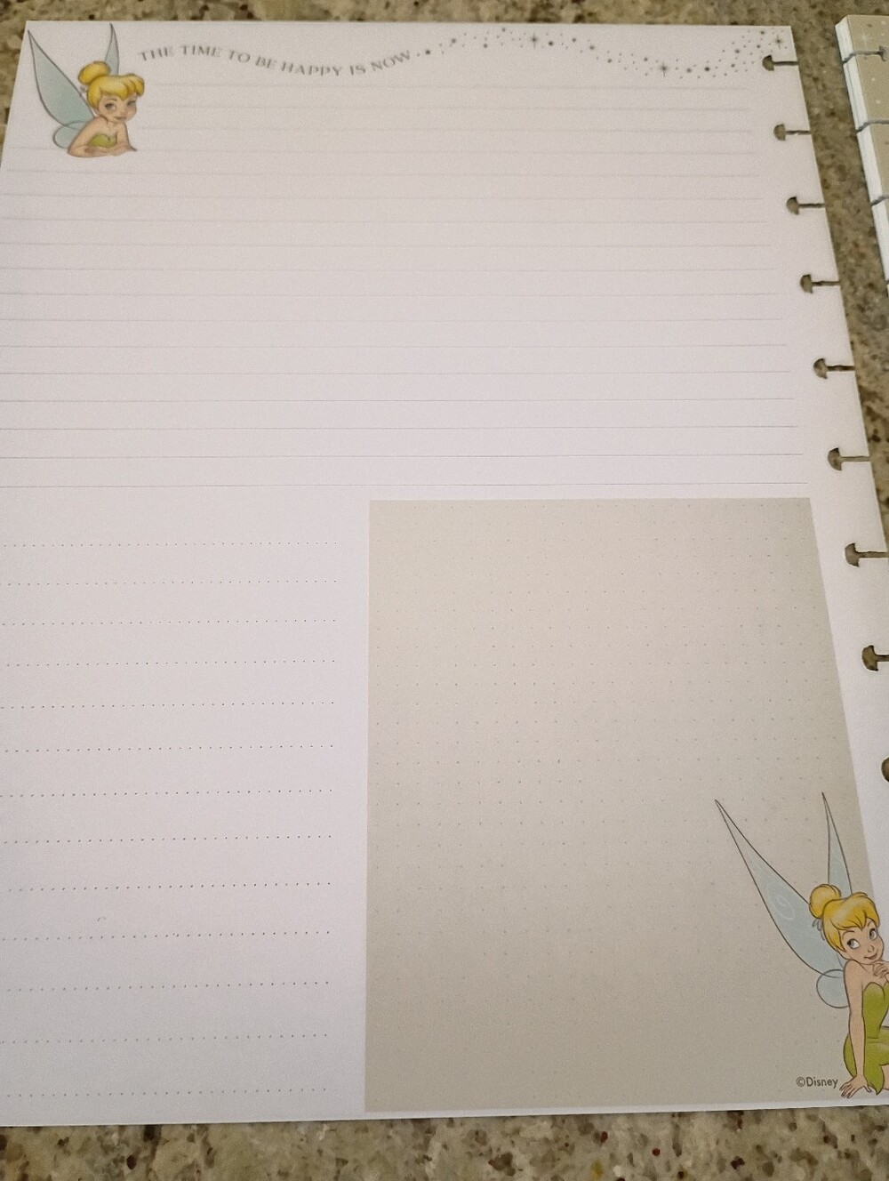 Disney Tinkerbell Happy Planner Note Paper Only *** Final Price *** - Picture 4 of 5